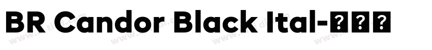 BR Candor Black Ital字体转换